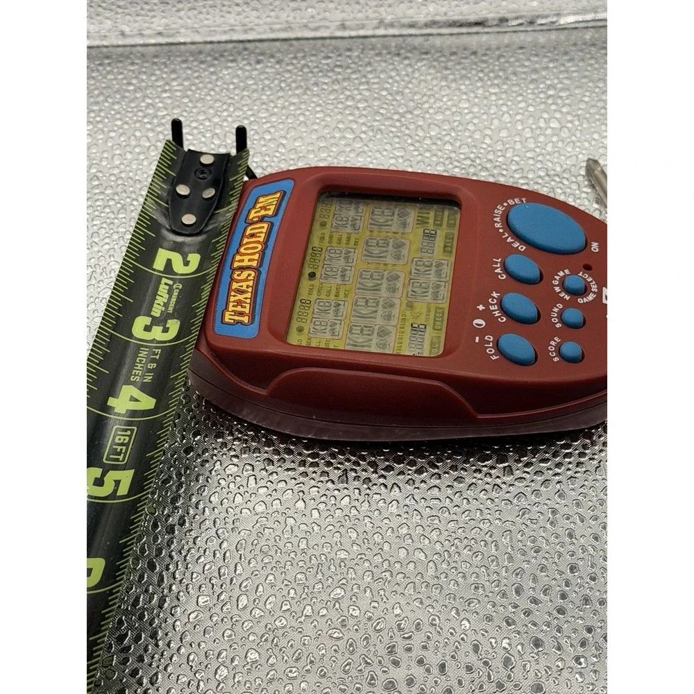 Reczone Texas Hold Em Electronic Handheld Game Travel Pocket Vtg Tested Working